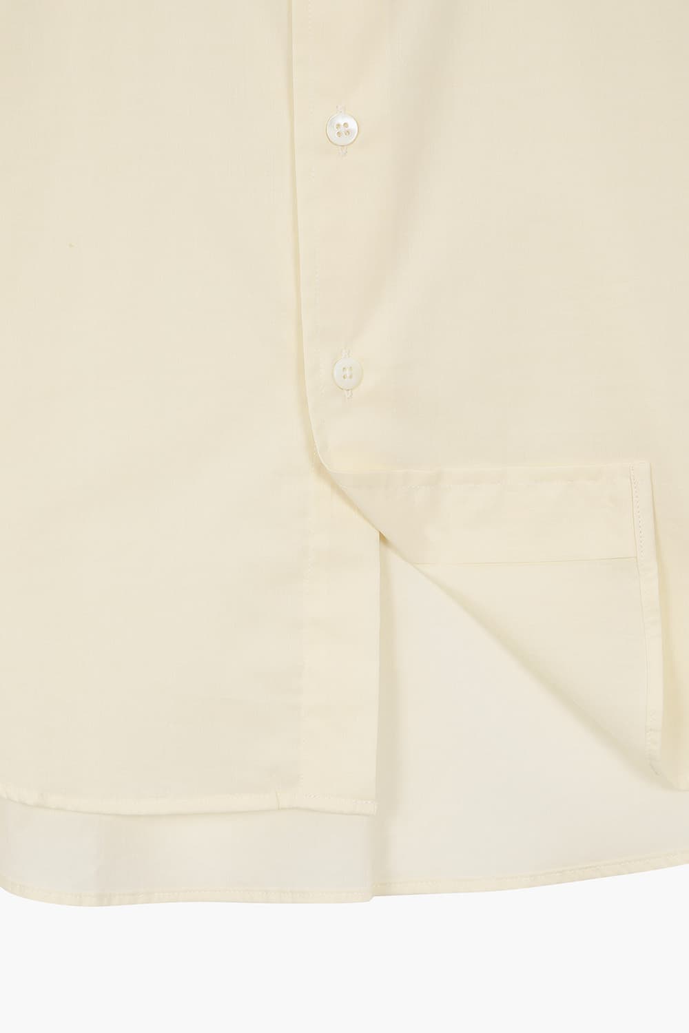 코튼 투 포켓 셔츠 아이보리 QE5SMDBSH101Q20