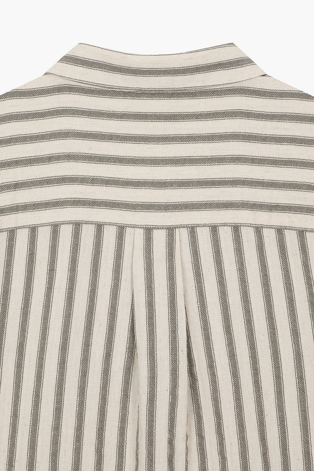 SILVIO 린넨 혼방 스트라이프 반소매 셔츠 25-2 3820226GIS