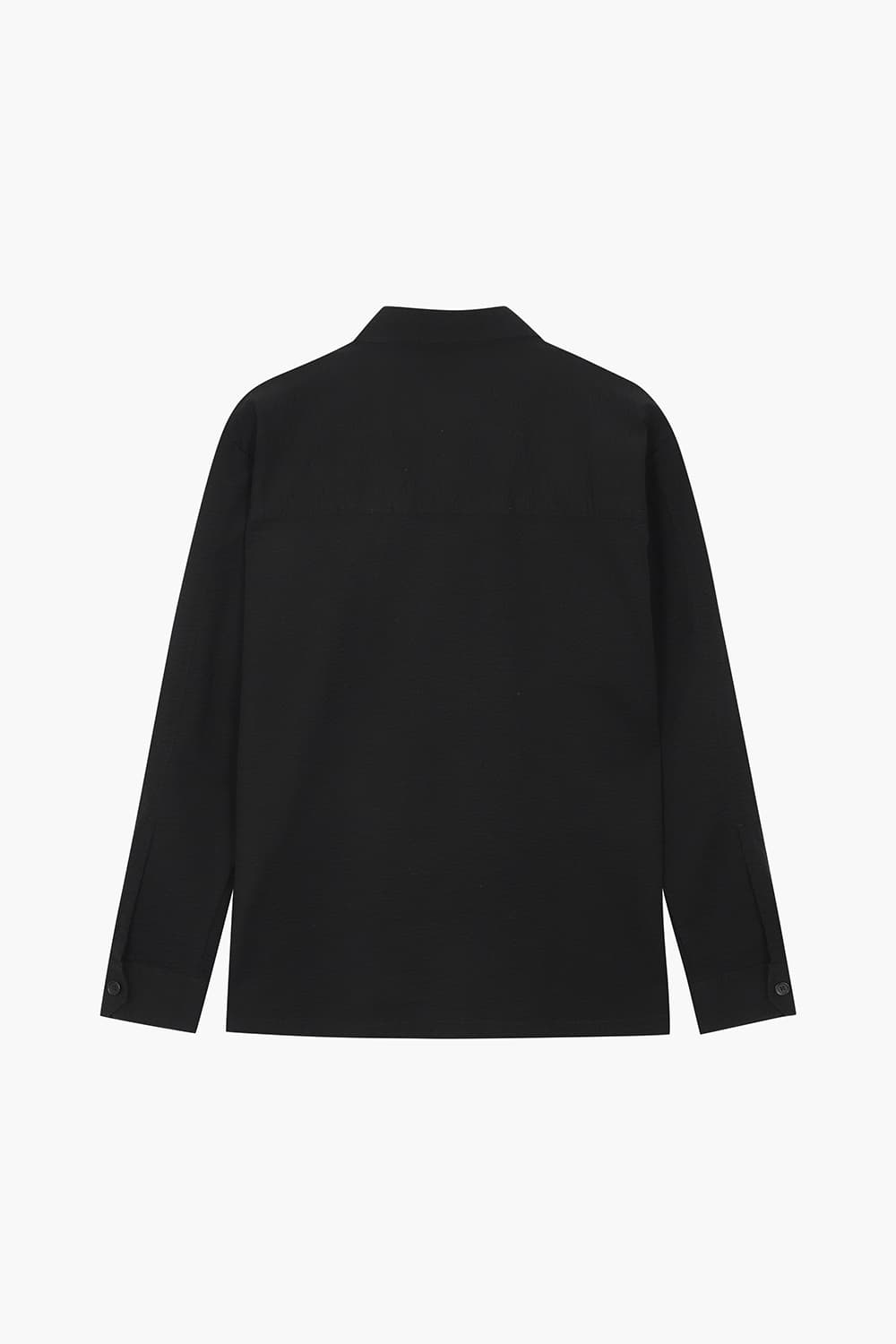 SEVERAS HEAVY 코튼 버튼 다운 투 포켓 셔츠 25-2 3780241BLA