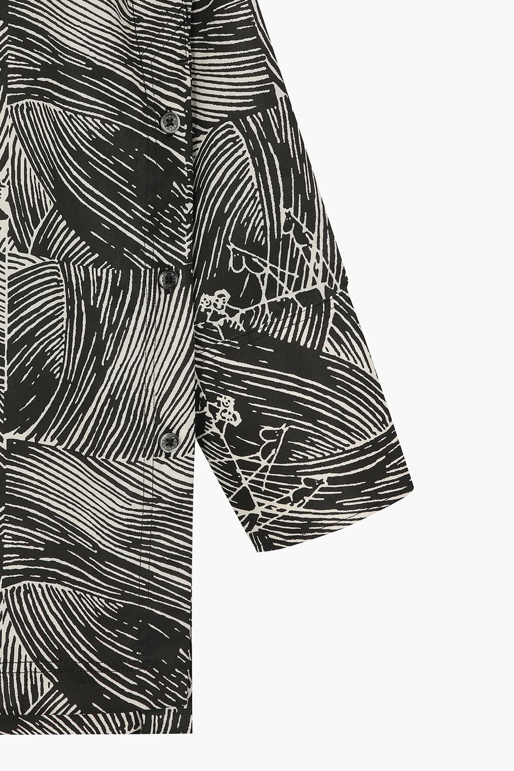 SELIE 텐셀 무민 일러스트 패치워크 셔츠 25-2 3760261DGLG