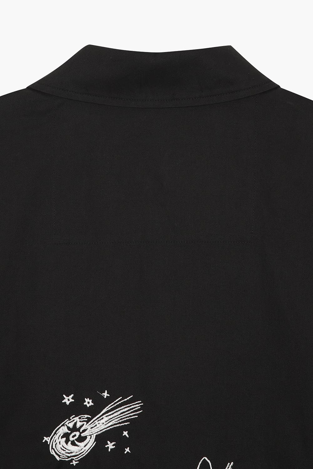 무민 백 프린팅 셔츠 자켓 블랙 QE5SMRDOT101Q99