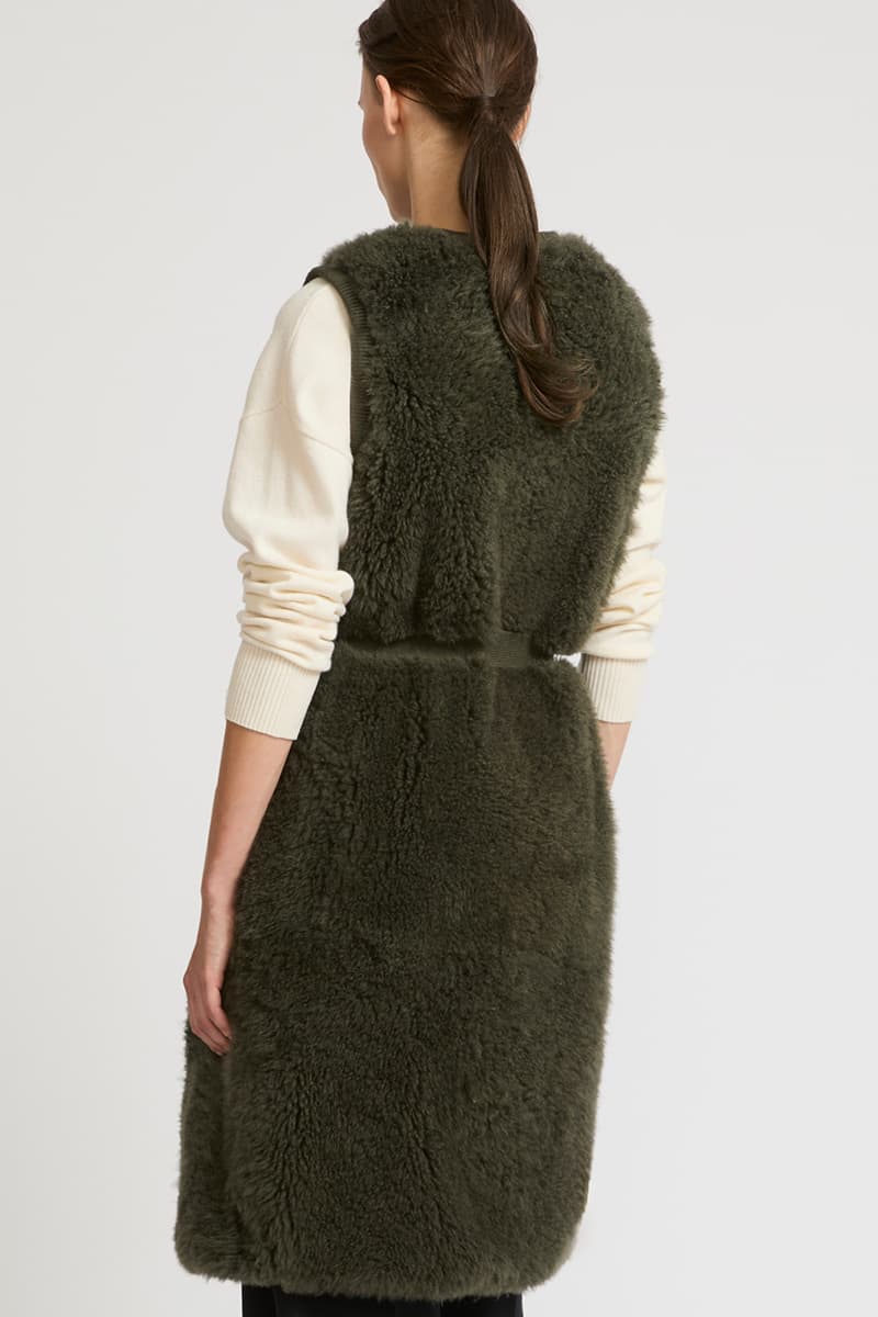 양털 롱 조끼 CE4WFFUVE001C56
