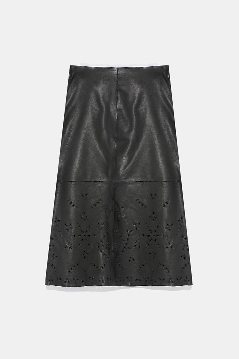 펀칭 레더 스커트 CE4WFLESK003C10