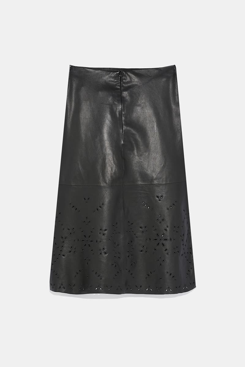 펀칭 레더 스커트 CE4WFLESK003C10