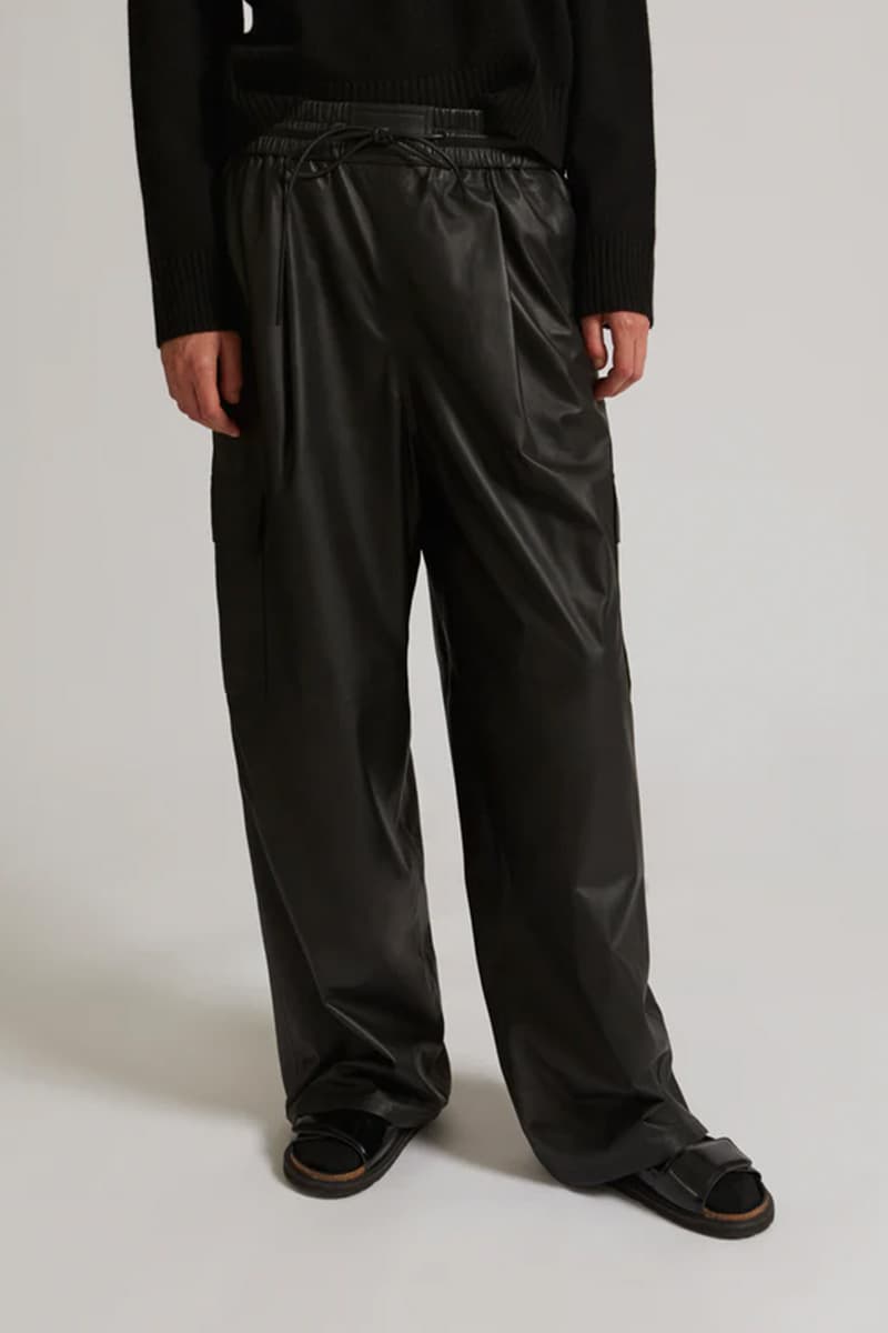 레더 와이드 팬츠 CE4WFLEPT004C10