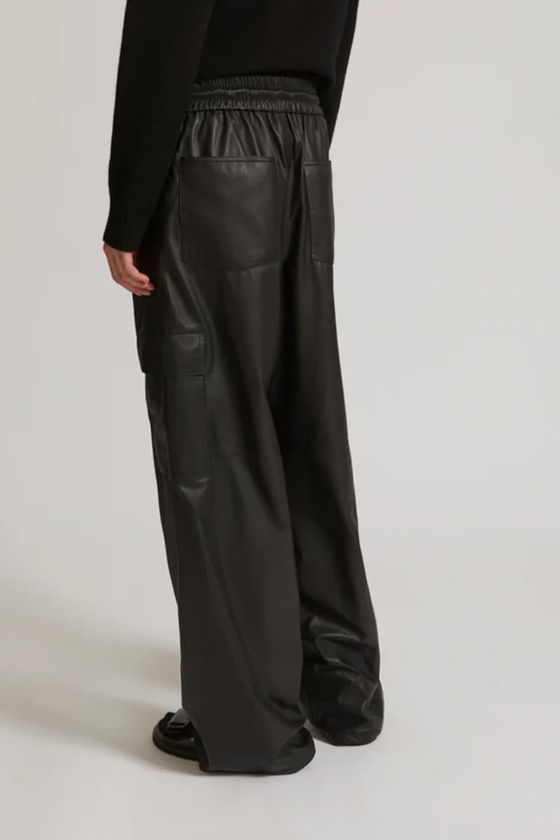 레더 와이드 팬츠 CE4WFLEPT004C10