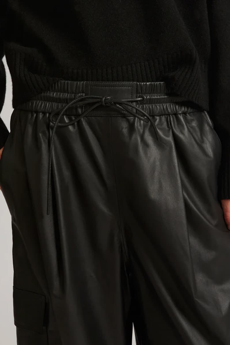 레더 와이드 팬츠 CE4WFLEPT004C10