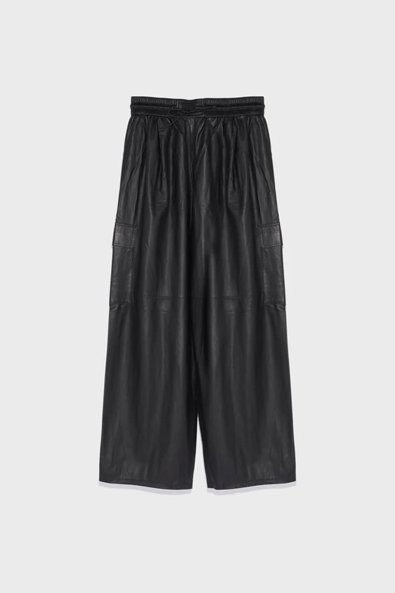 레더 와이드 팬츠 CE4WFLEPT004C10