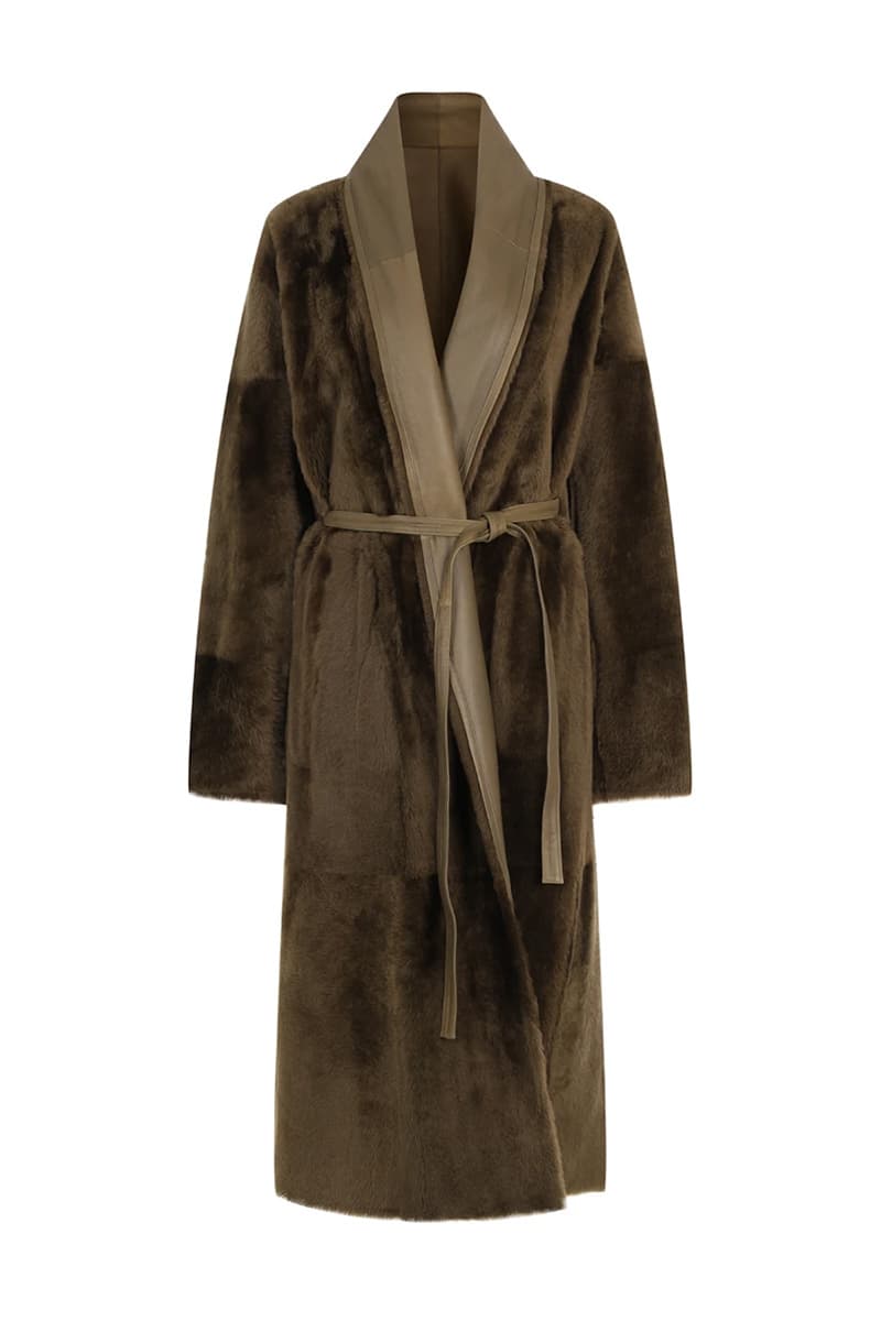 로브 맥시 롱 무스탕 CE3WFYSCO058C79