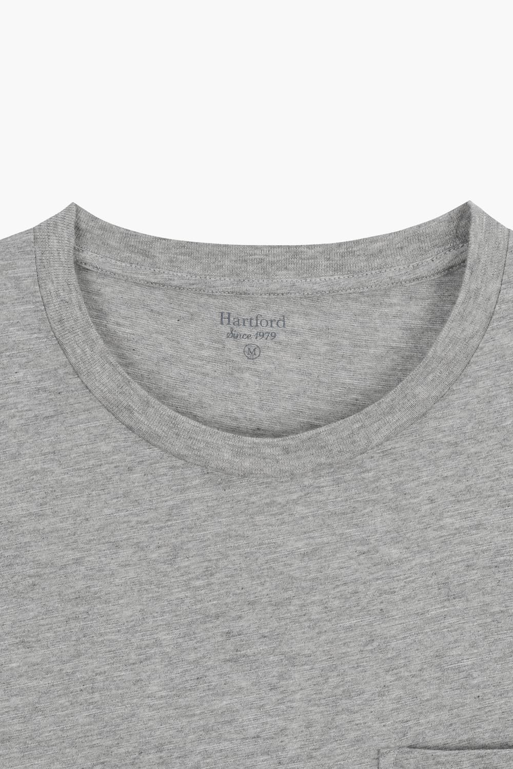 코튼 포켓 크루넥 반소매 티셔츠 BD7130302