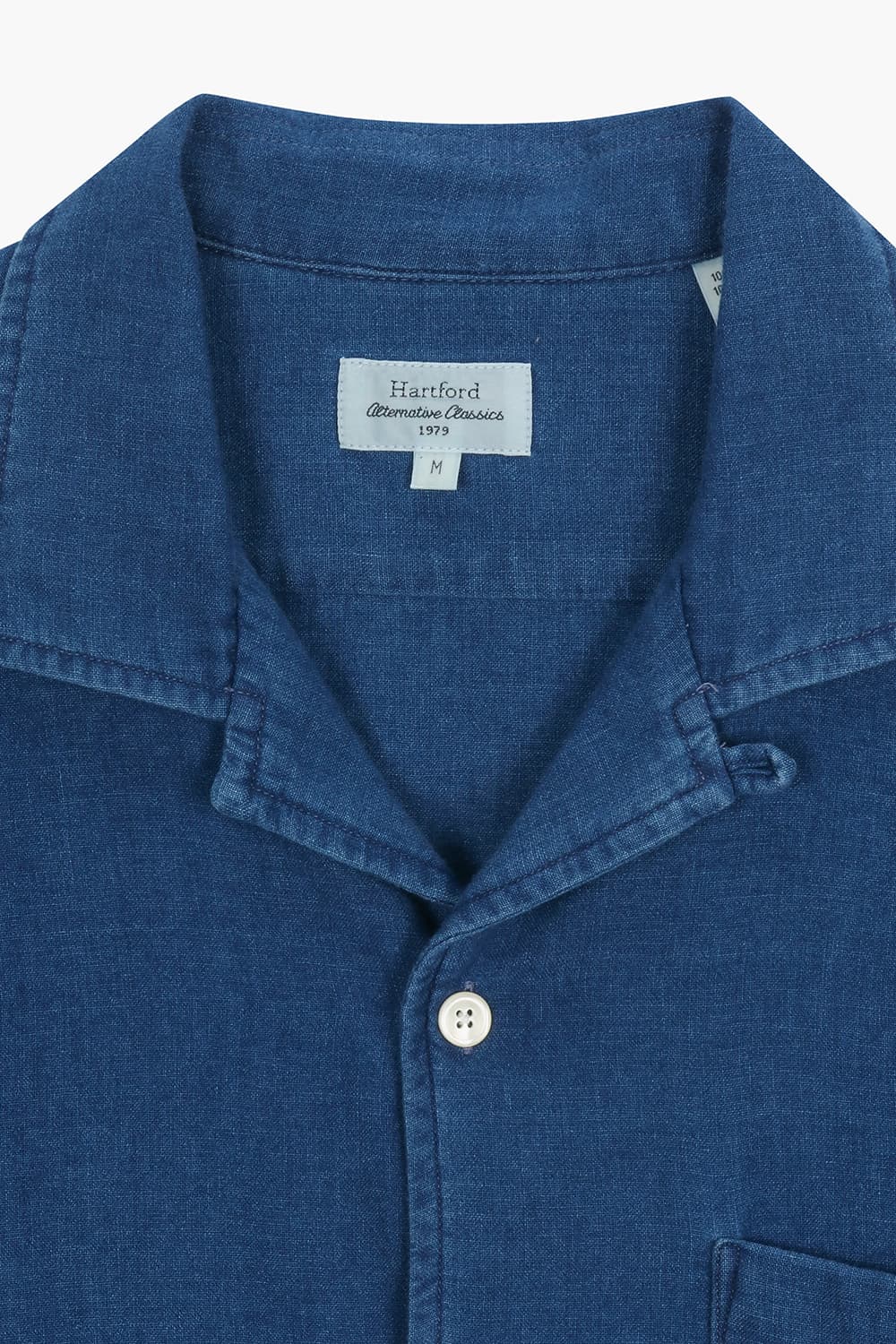 데님 포켓 테일러드 카라 반소매 셔츠 BD1402601