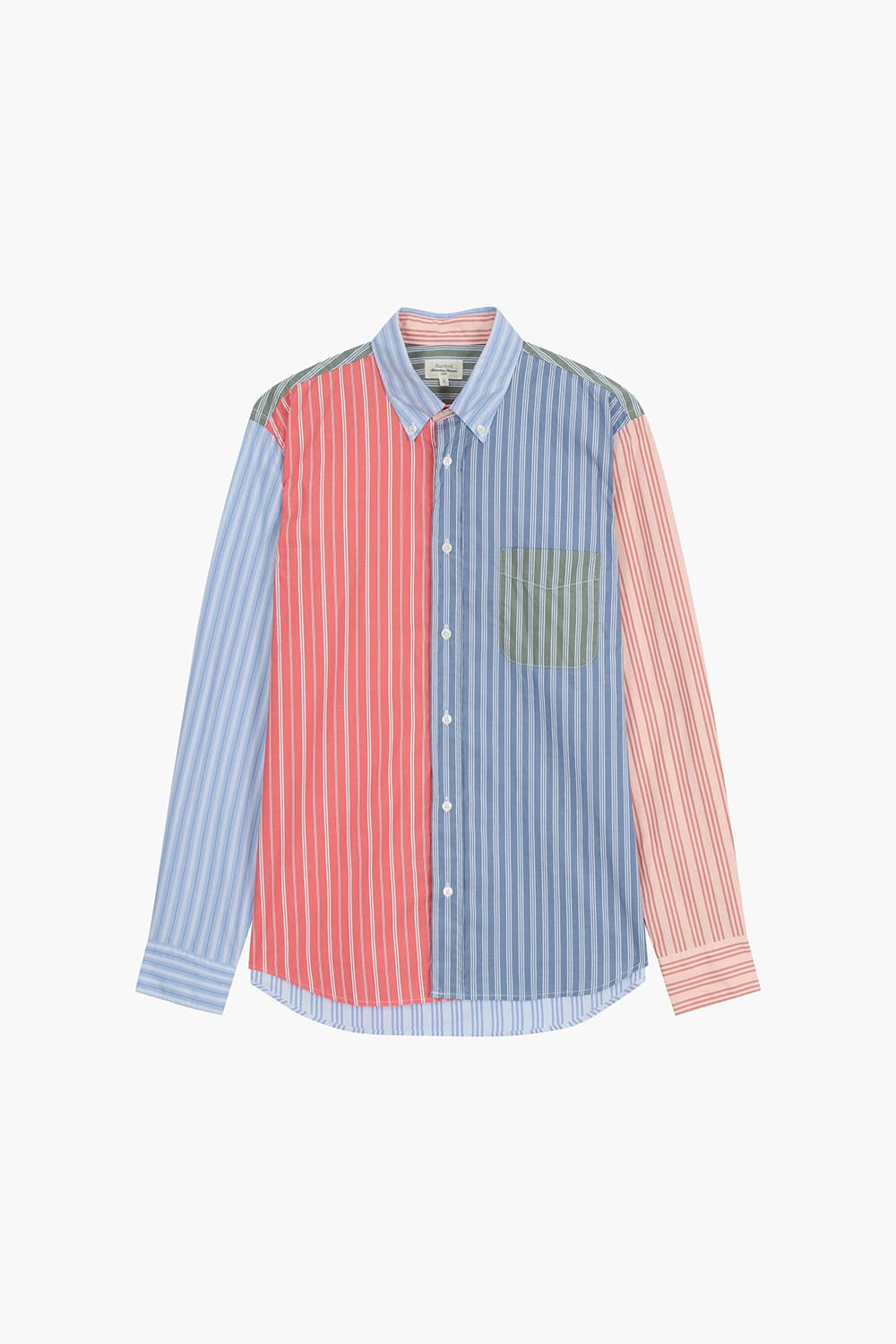 컬러믹스 스트라이프 셔츠 핑크/블루 QE5SMHTSH108Q00