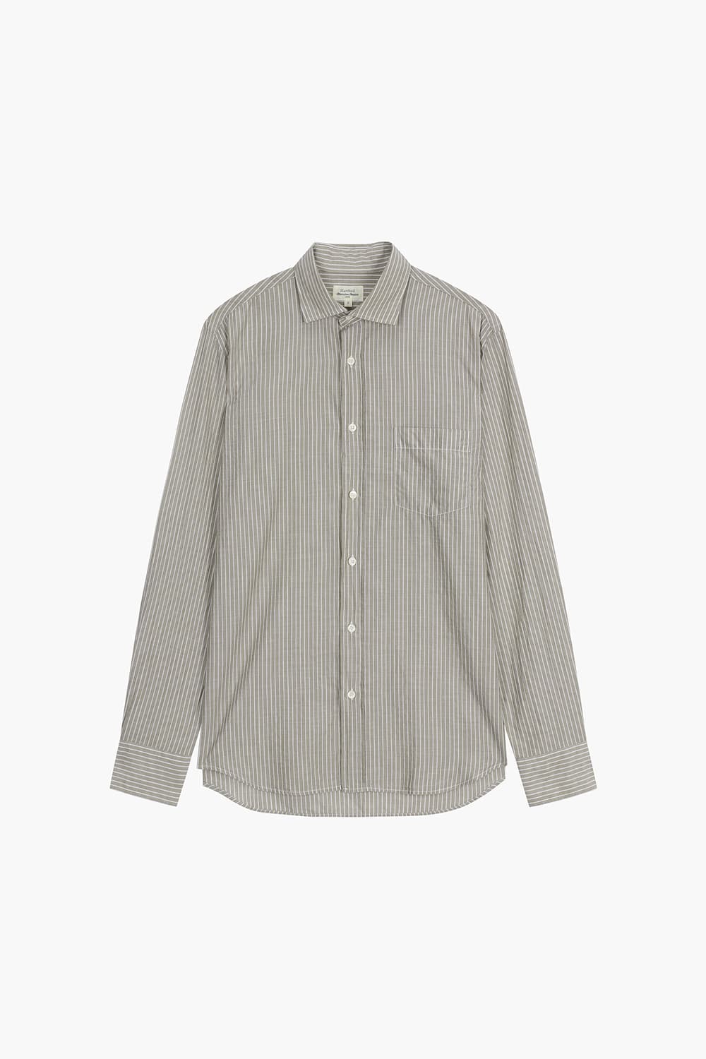 스트라이프 포켓 셔츠 라이트 브라운 QE5SMHTSH107Q80