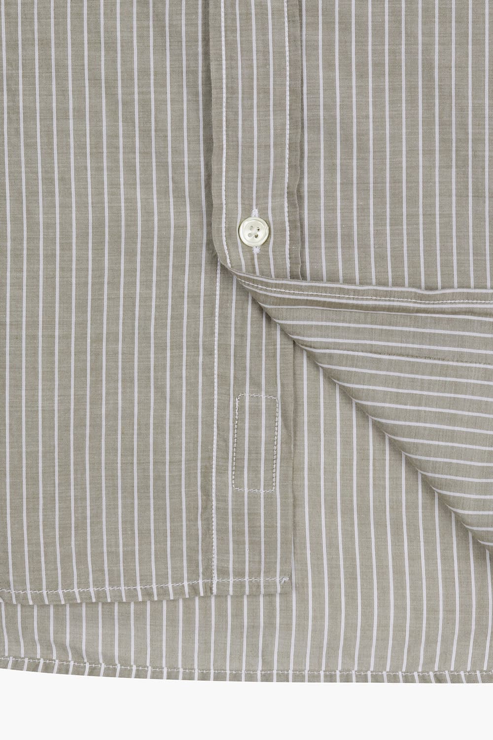 스트라이프 포켓 셔츠 라이트 브라운 QE5SMHTSH107Q80