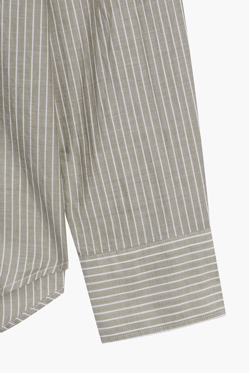 스트라이프 포켓 셔츠 라이트 브라운 QE5SMHTSH107Q80