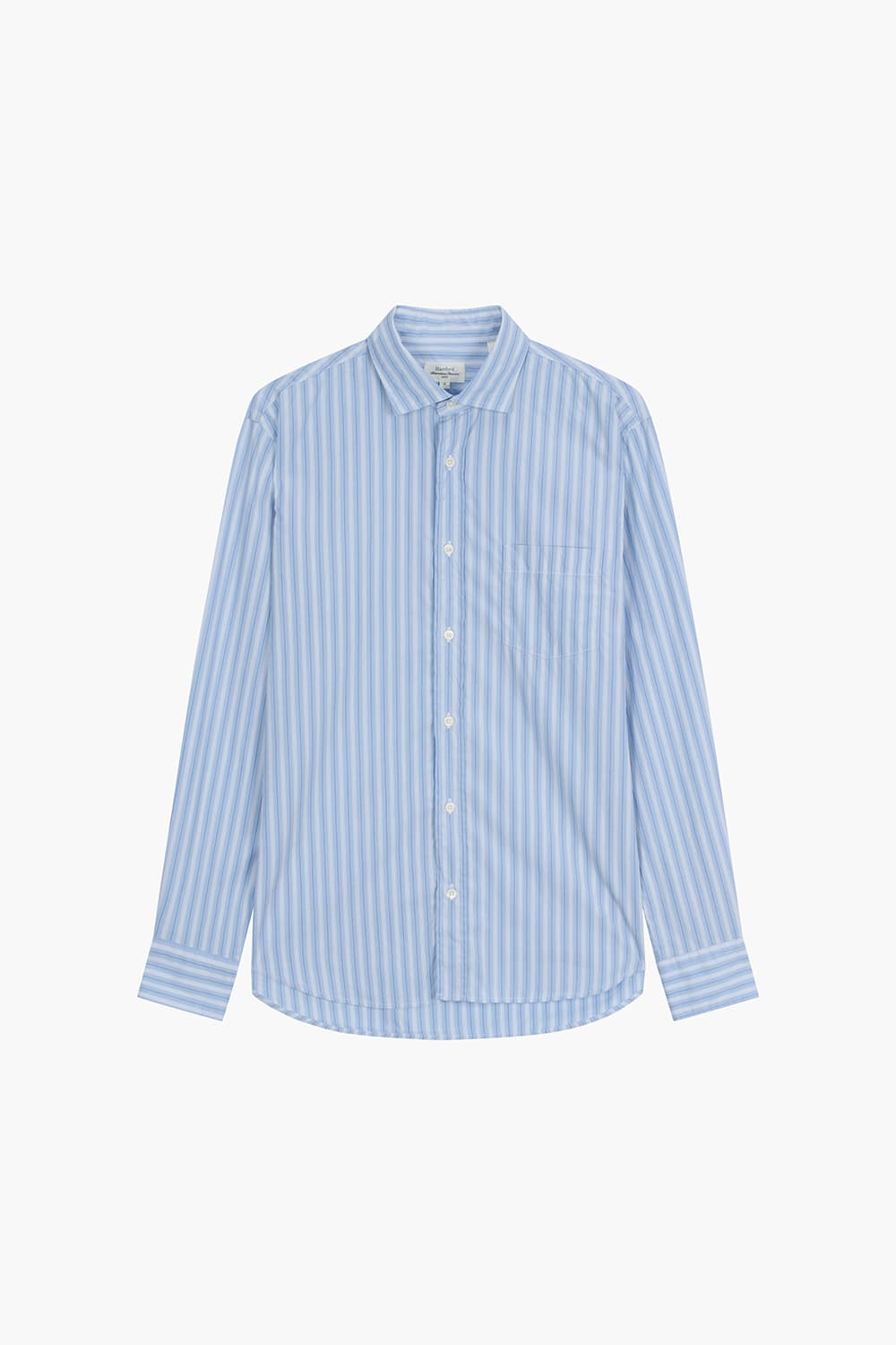 스트라이프 포켓 셔츠 라이트 블루 QE5SMHTSH105Q61