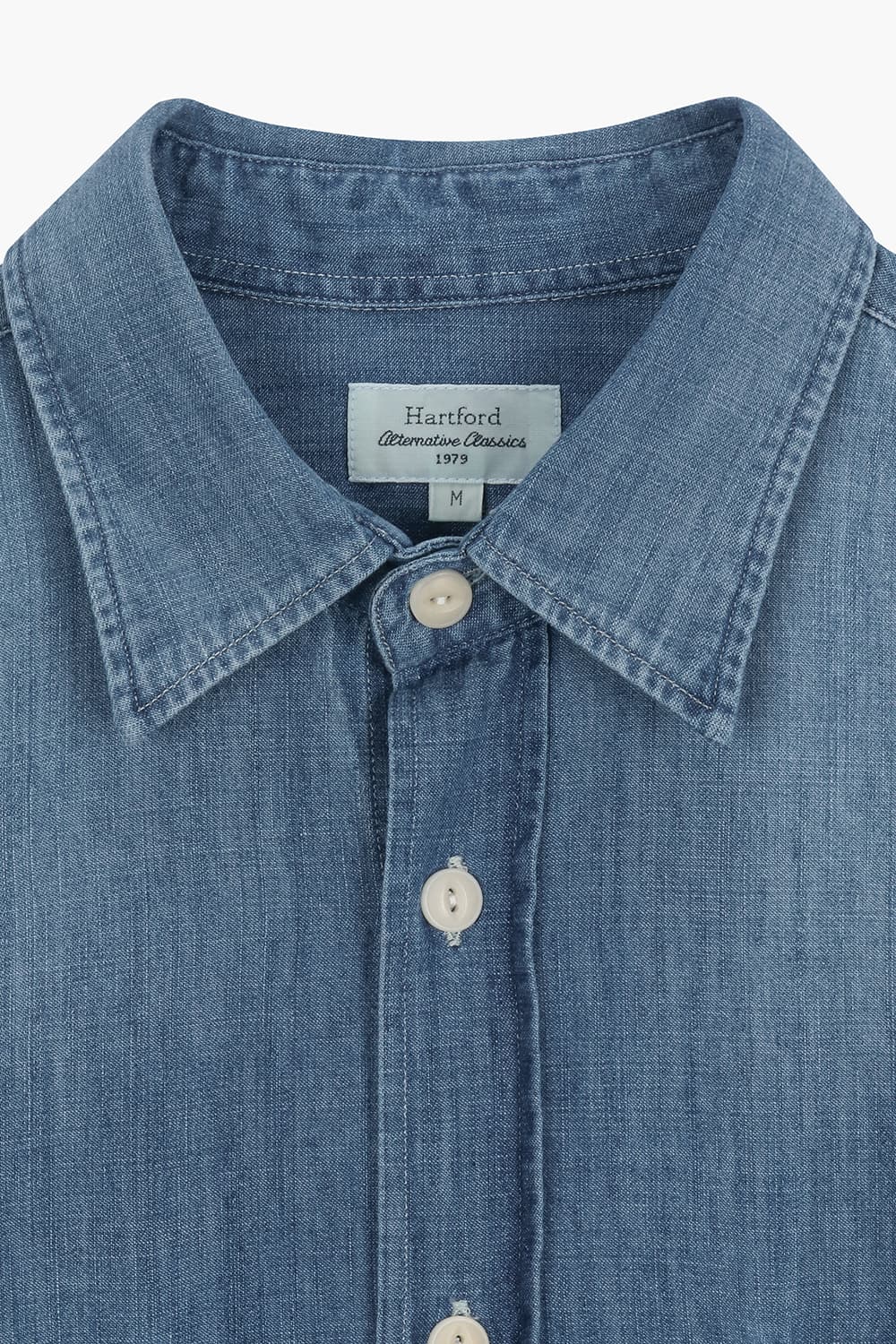 데님 포켓 셔츠 블루 QE5SMHTSH101Q65