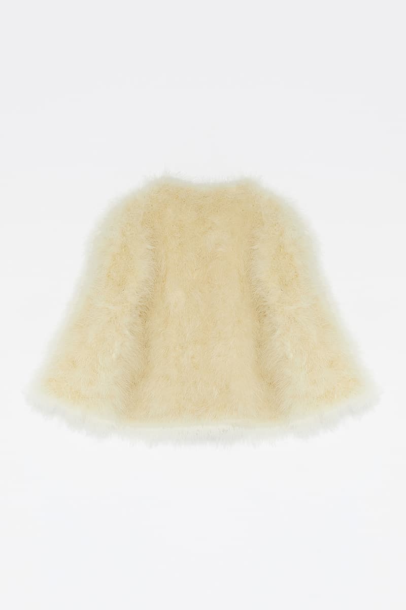 크롭 깃털 재킷 CE4WFFUCO014C24