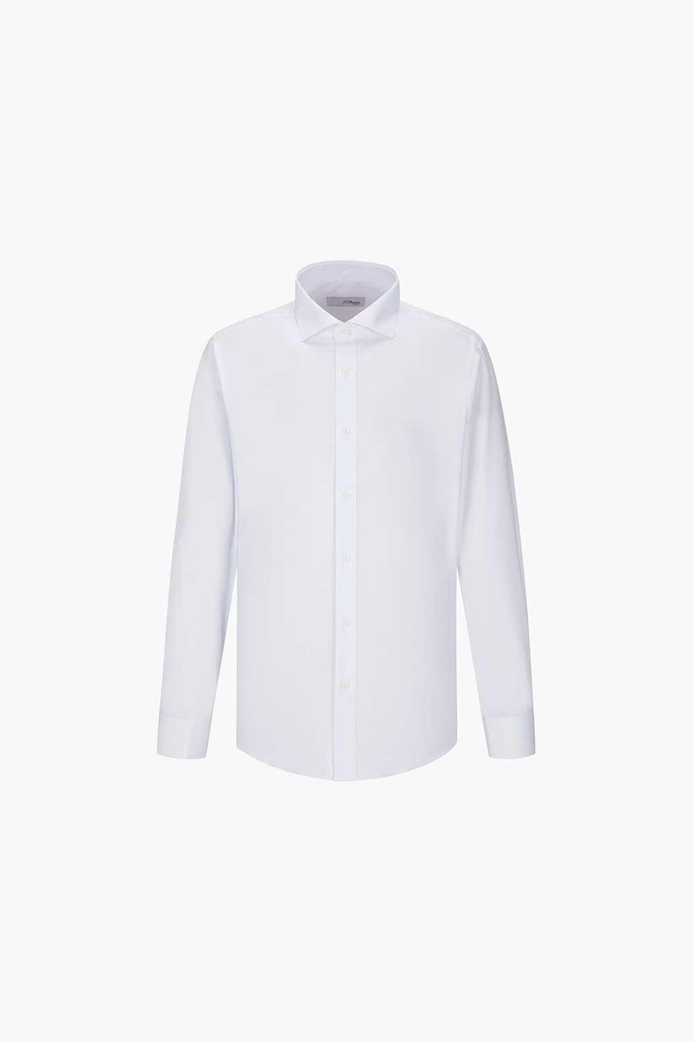 스트레치 솔리드 364 컴포터블 셔츠 화이트 SE4FM21LS364SWH