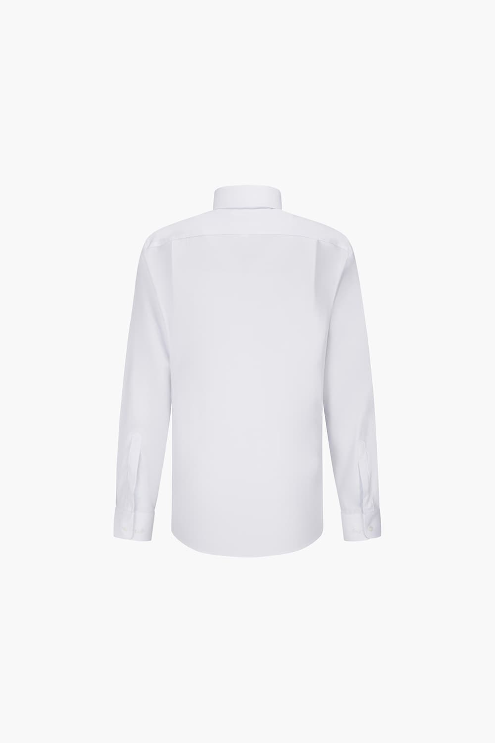 스트레치 솔리드 163 비즈니스 셔츠 화이트 SE4FM11LS163SWH