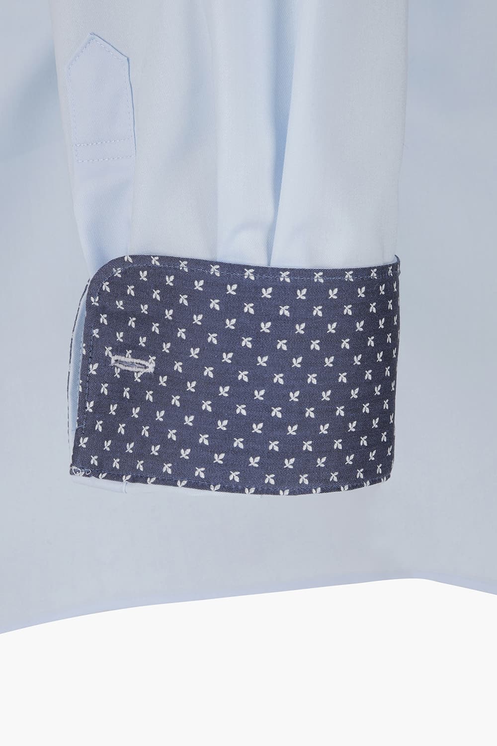 스트레치 배색 702 비즈니스 셔츠 블루 SE4FM12LS702SBU