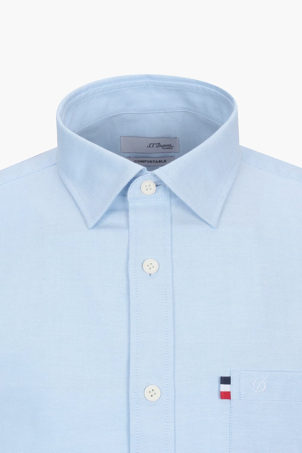 옥스포드 트리콜로르 953 컴포터블(뉴 캐주얼 핏) 셔츠 블루 SE4FM22LS953SBU