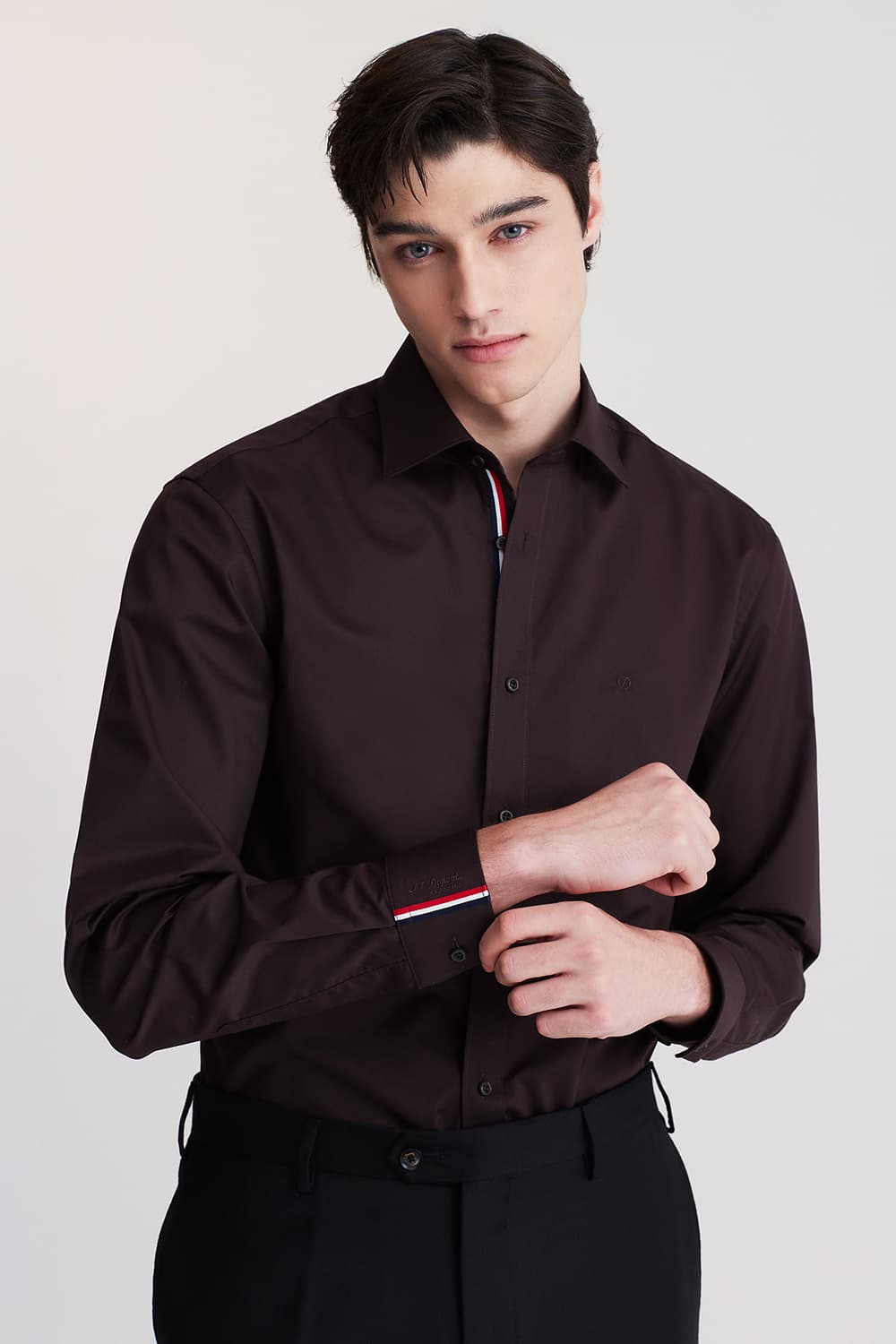 히든 트리콜로르 952 컴포터블 셔츠 브라운 SE5FM22LS952SBW