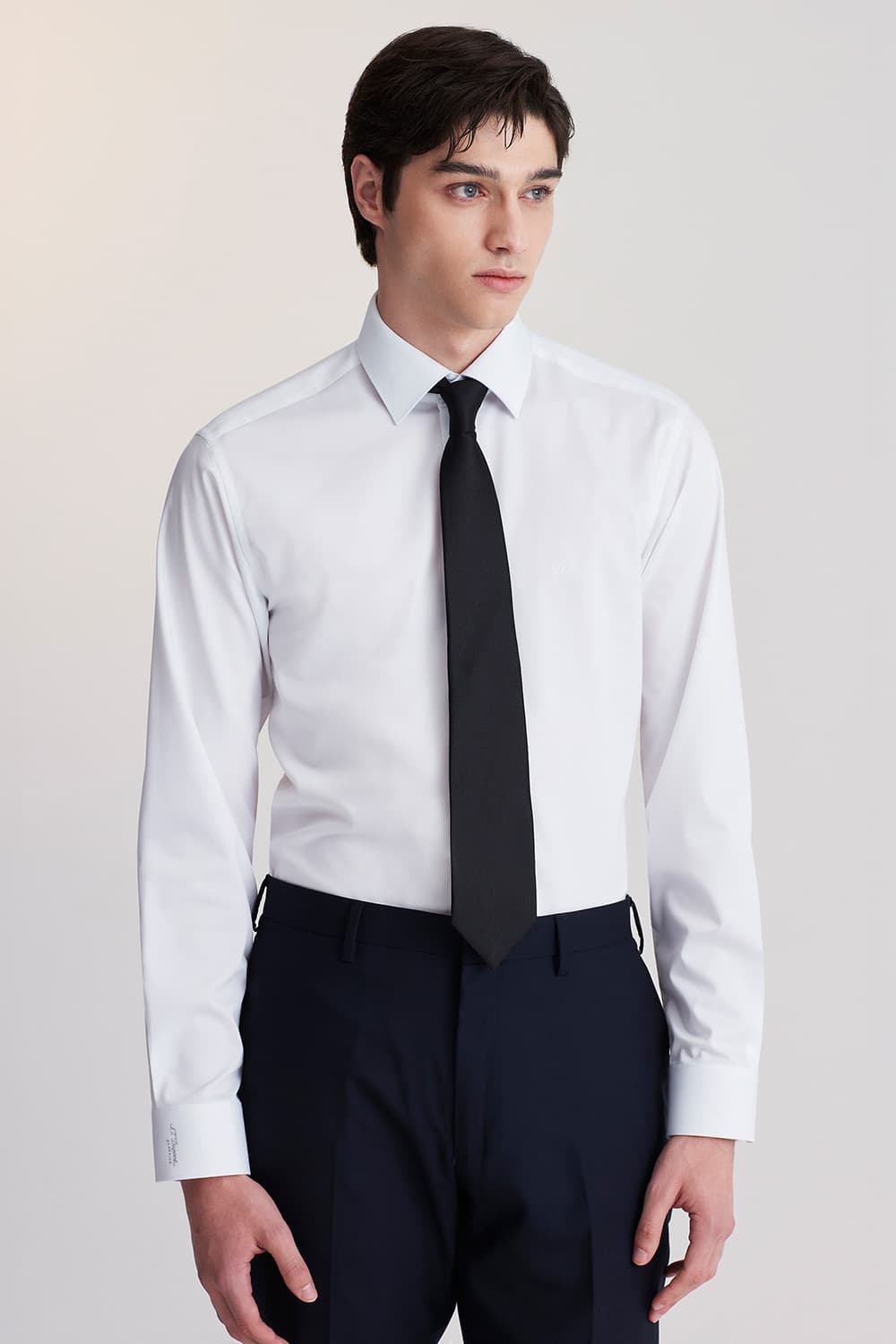 스트레치 솔리드 951 컴포터블 셔츠 화이트 SE5FM22LS951SWH