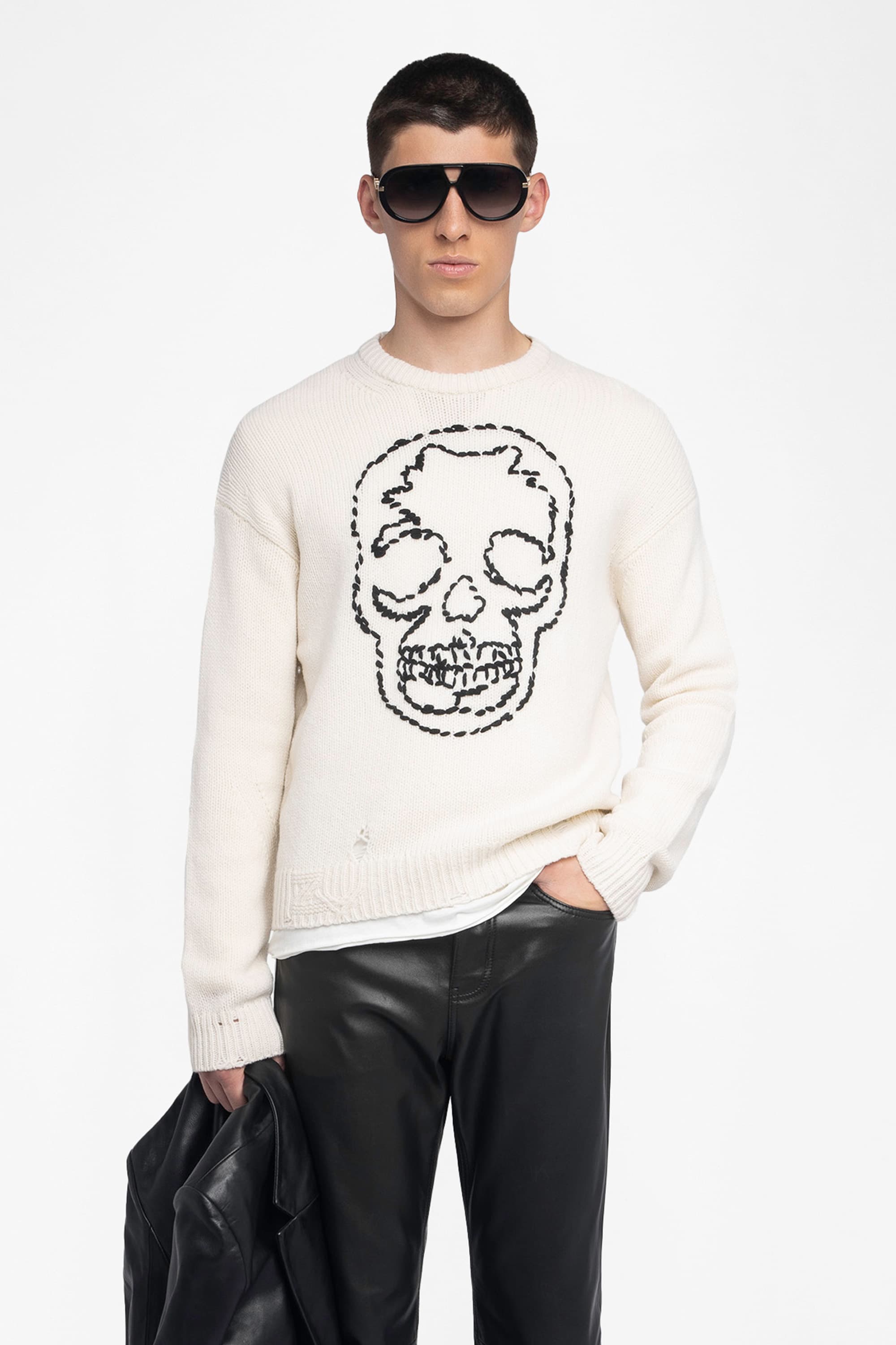 Marko Skull Wool Sweater
