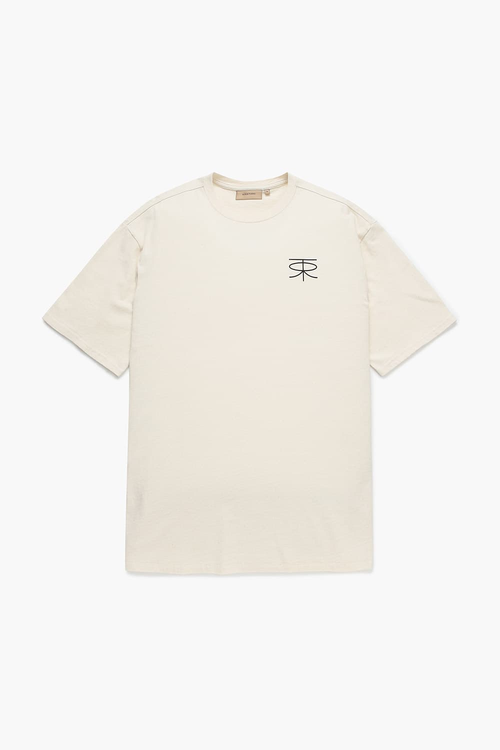 면 100 THORSTEN 티셔츠 아이보리 QE4FMRDTE104Q12