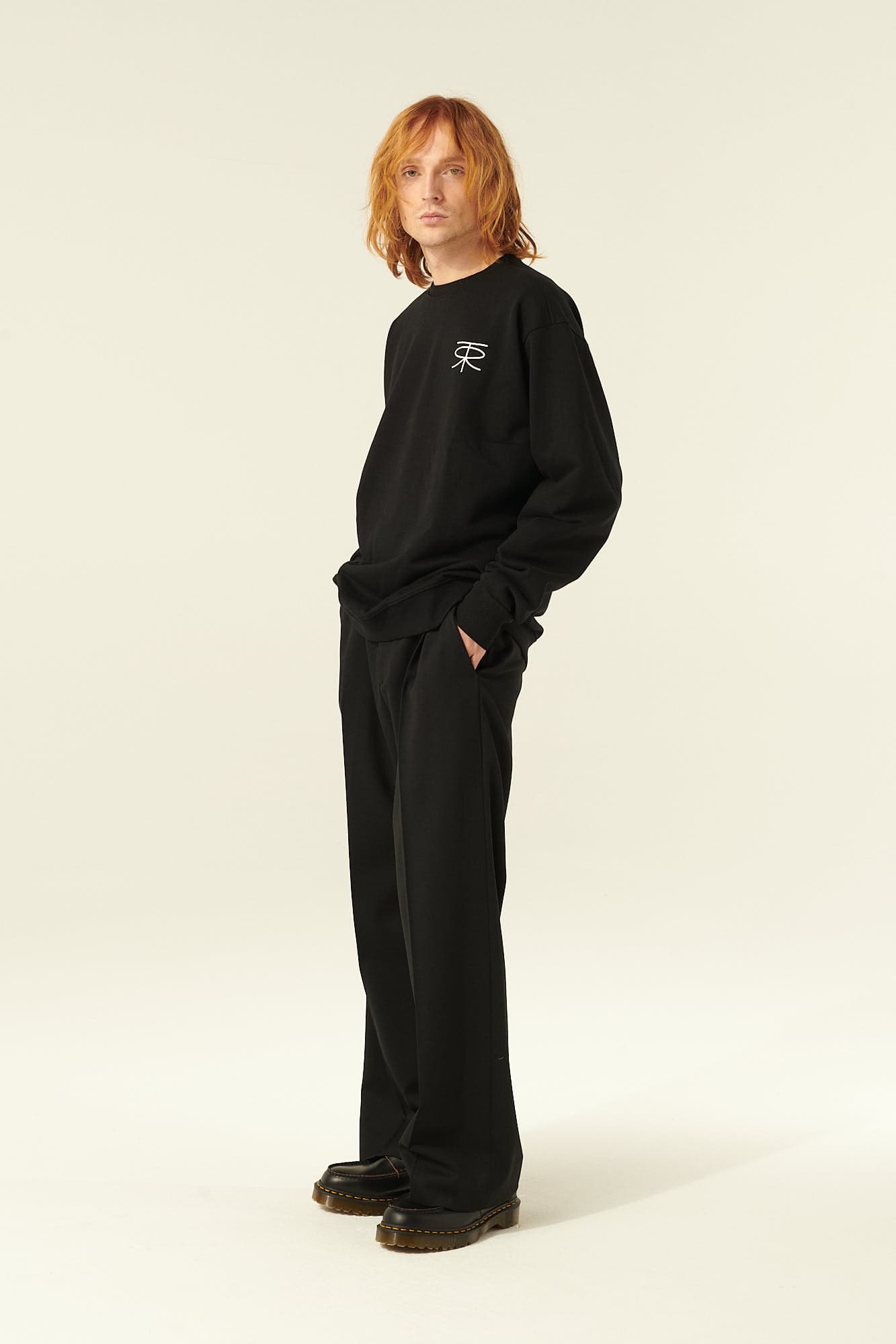 울 믹스 PILOT 바지 블랙 QE4FMRDPT101Q99