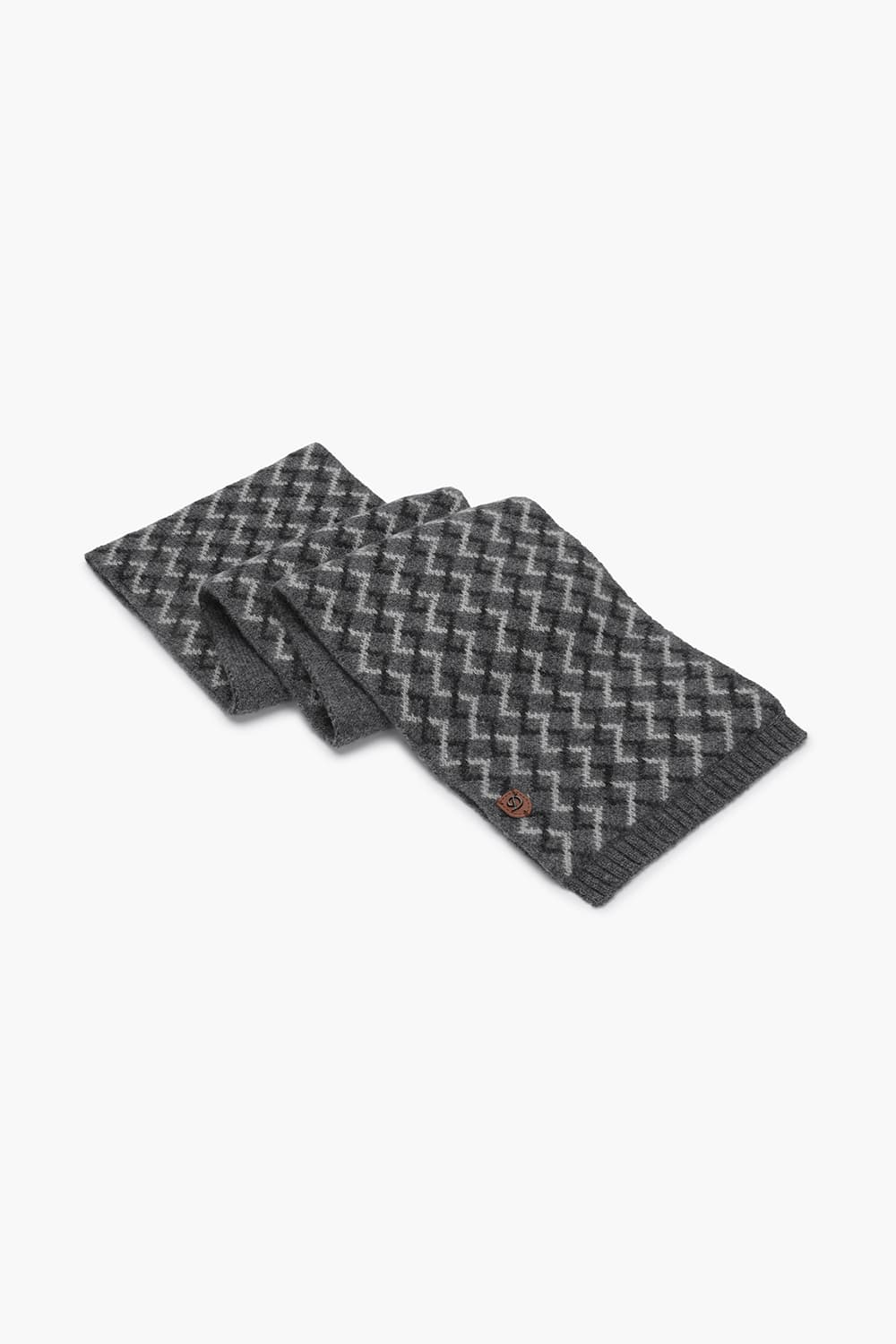 투톤 패턴 443 캐시미어 쁘띠머플러 그레이 TE4FM64EM443TGY