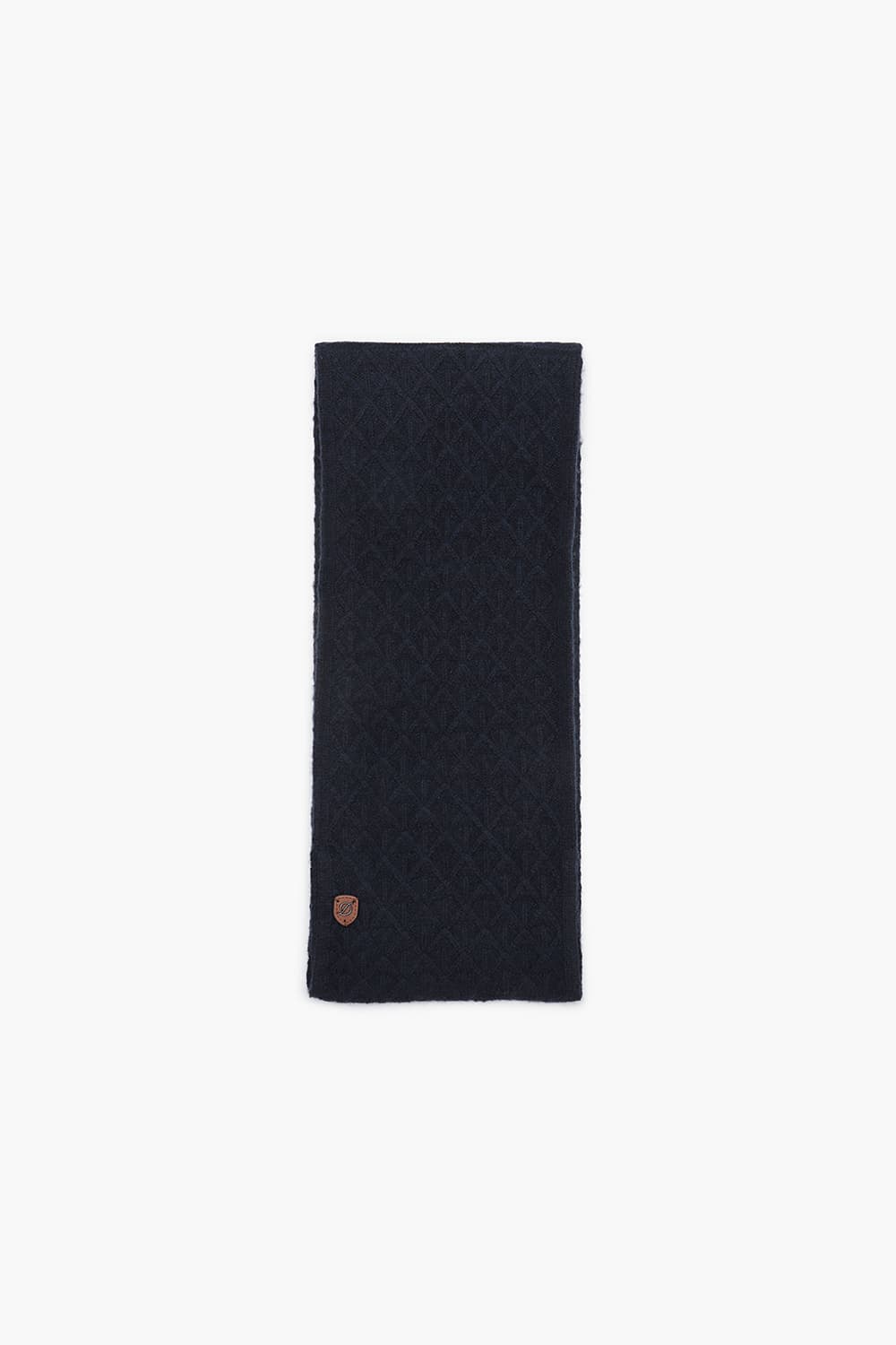 멜란지 격자 조직 442 캐시미어 쁘띠머플러 네이비 TE4FM64EM442TNY
