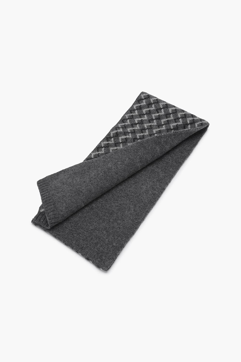 투톤 패턴 443 캐시미어 쁘띠머플러 그레이 TE4FM64EM443TGY