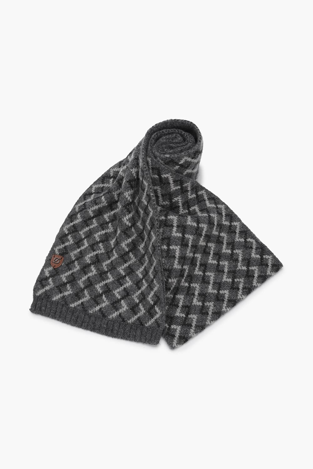 투톤 패턴 443 캐시미어 쁘띠머플러 그레이 TE4FM64EM443TGY