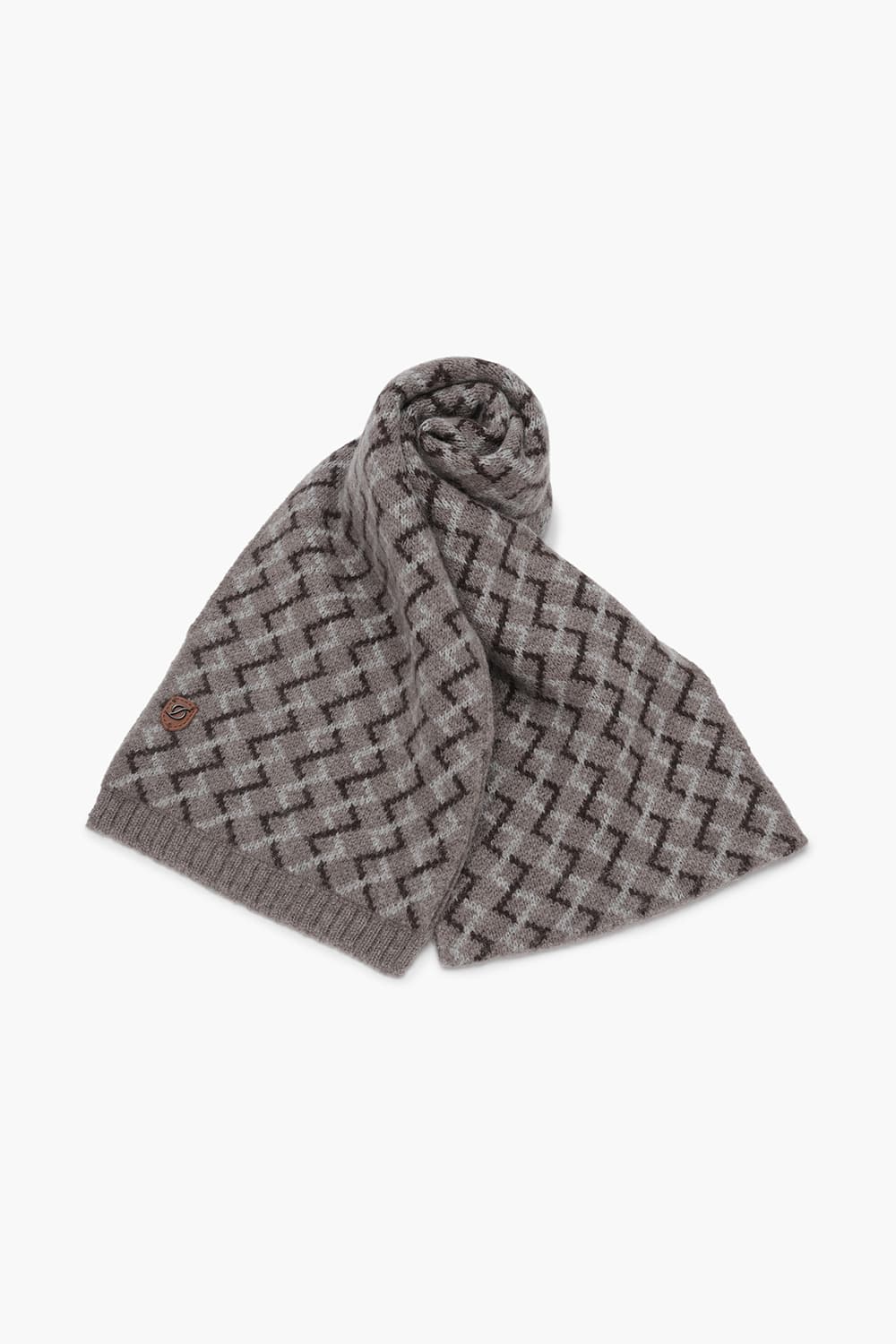 투톤 패턴 443 캐시미어 쁘띠머플러 베이지 TE4FM64EM443TBE