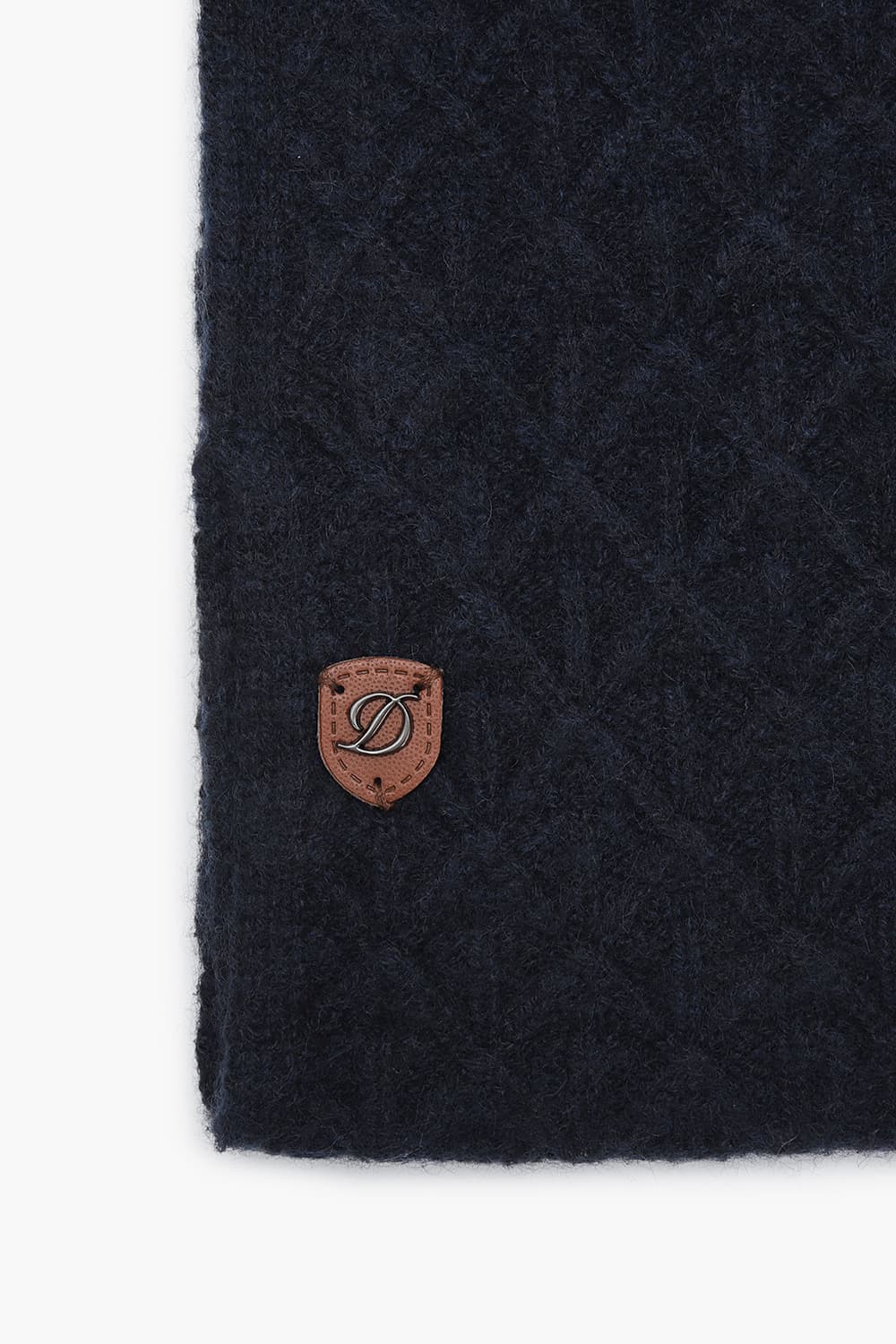 멜란지 격자 조직 442 캐시미어 쁘띠머플러 네이비 TE4FM64EM442TNY