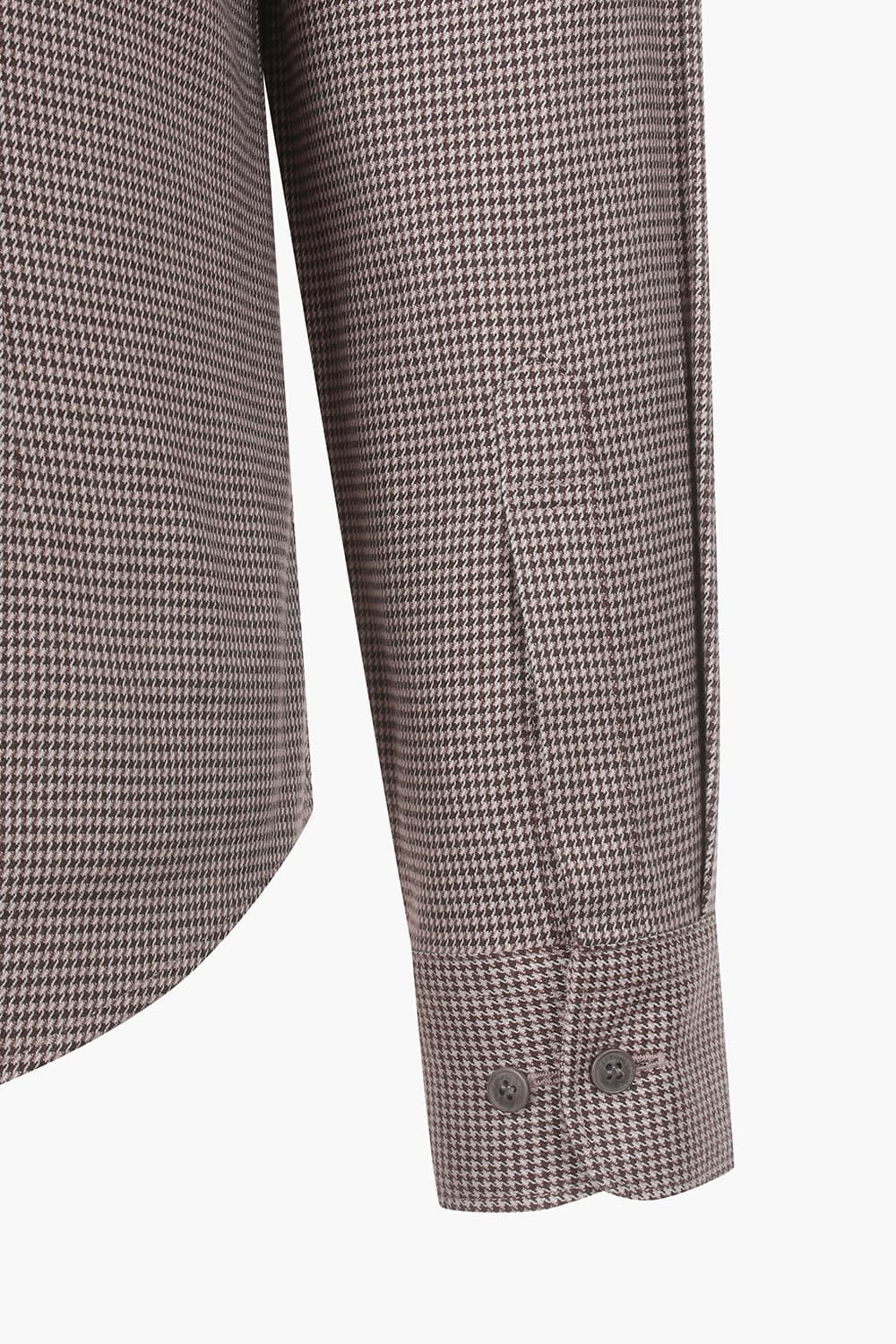 마이크로 하운드투스 기모 955 컴포터블 셔츠 브라운 SE3FM22LS955SBW