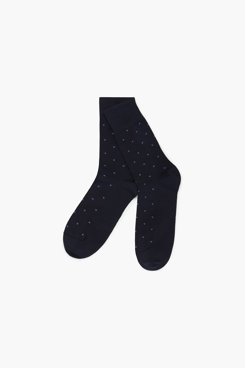[패밀리세일] 도트 올오버 1002 장목 양말 네이비