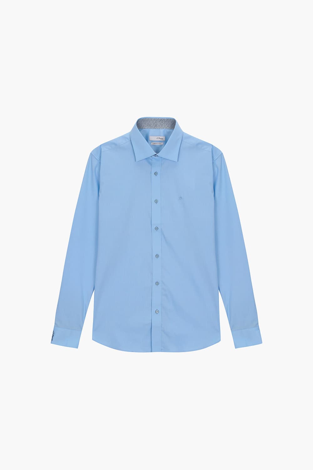 [패밀리세일] 스트레치 프린트 배색 755 컴포터블 셔츠 블루