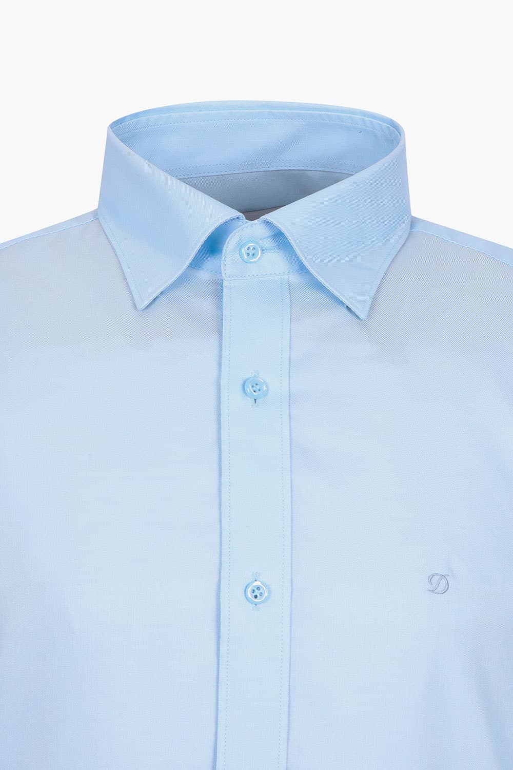 [패밀리세일] 트윌 솔리드 스냅 카라 752 컴포터블 셔츠 블루