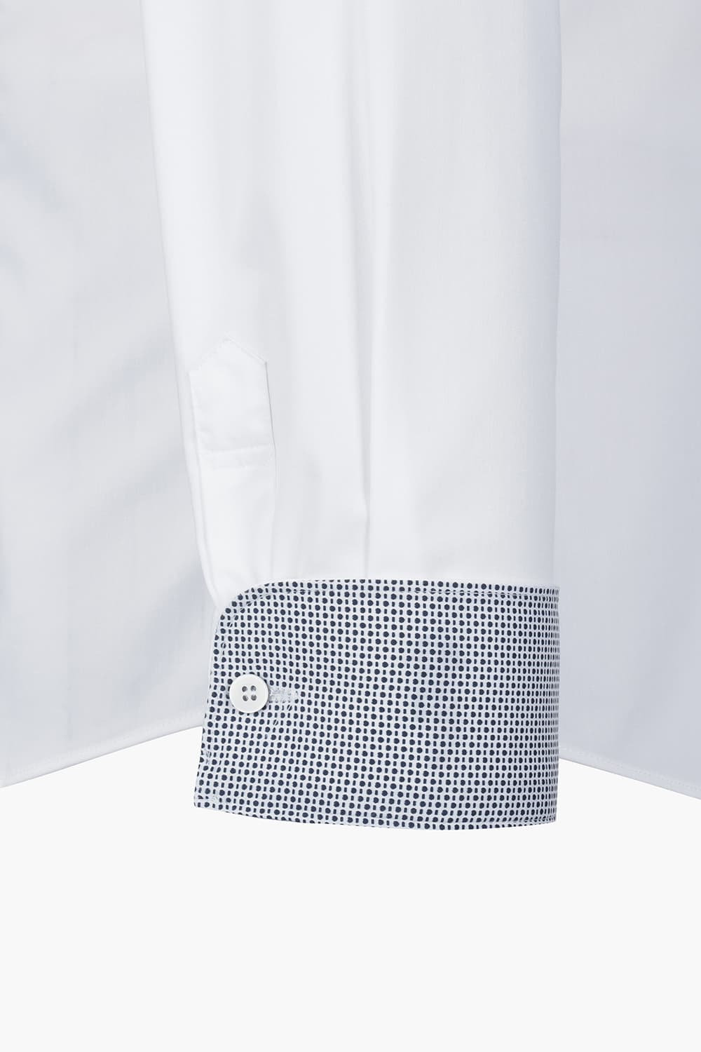 [패밀리세일] 스트레치 배색 포인트 755 컴포터블 셔츠 화이트