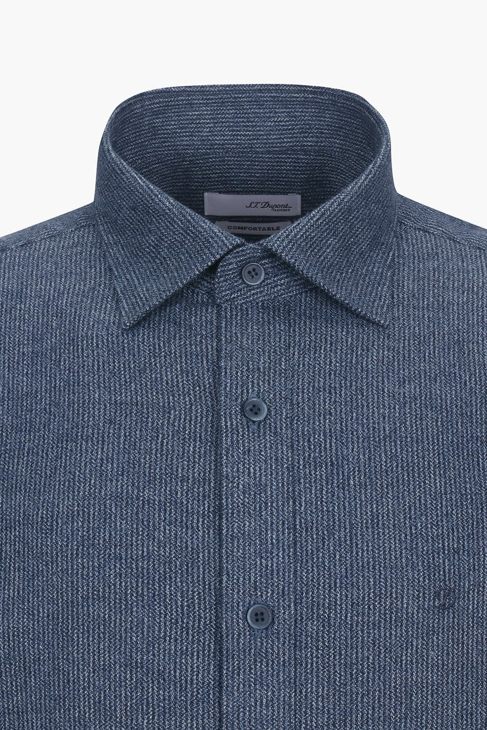 [패밀리세일] 스트라이프 기모 782 컴포터블 셔츠 블루