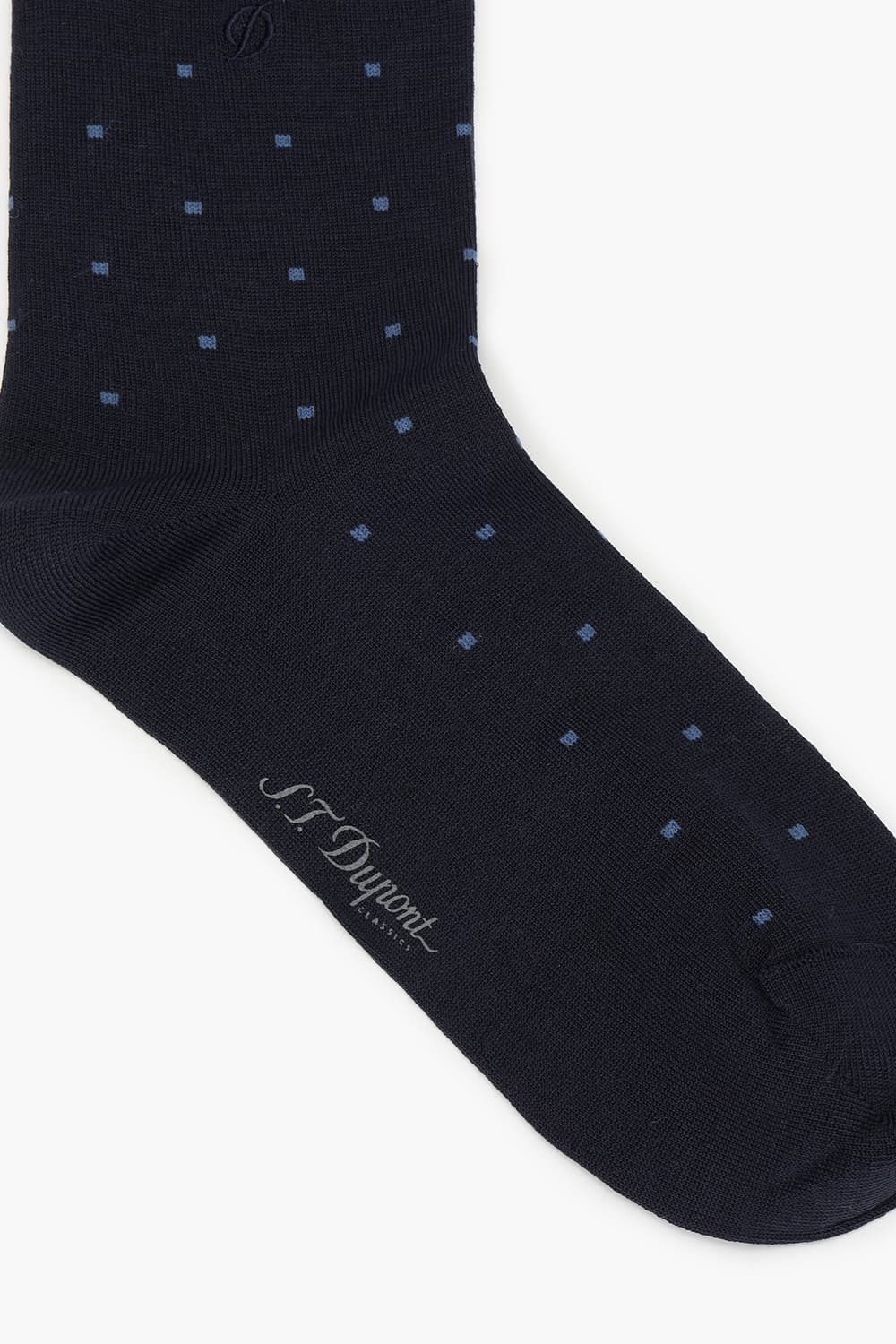 [패밀리세일] 도트 올오버 1002 장목 양말 네이비