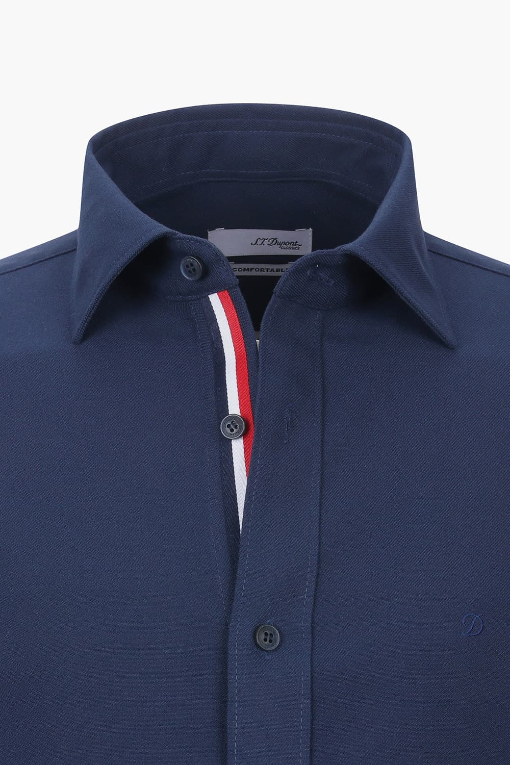 [패밀리세일] 솔리드 기모 트리콜로르 957 컴포터블 셔츠 네이비