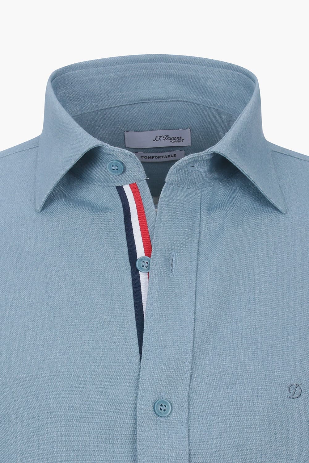 [패밀리세일] 솔리드 기모 트리콜로르 956 컴포터블 셔츠 블루