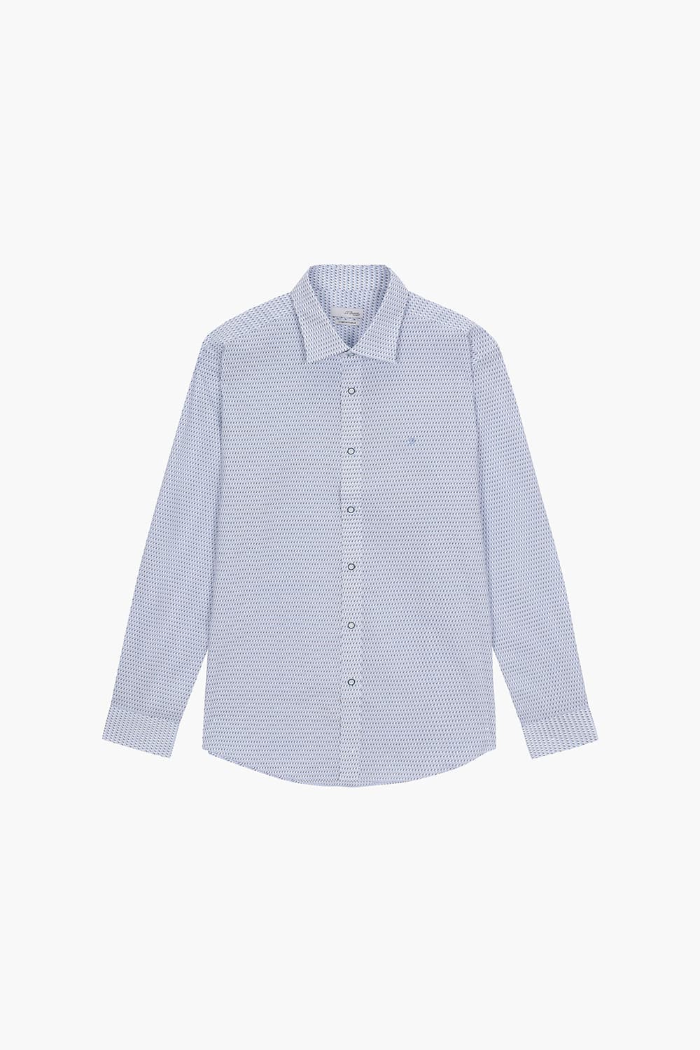 [패밀리세일] 스트레치 프린트 769 컴포터블 셔츠 블루