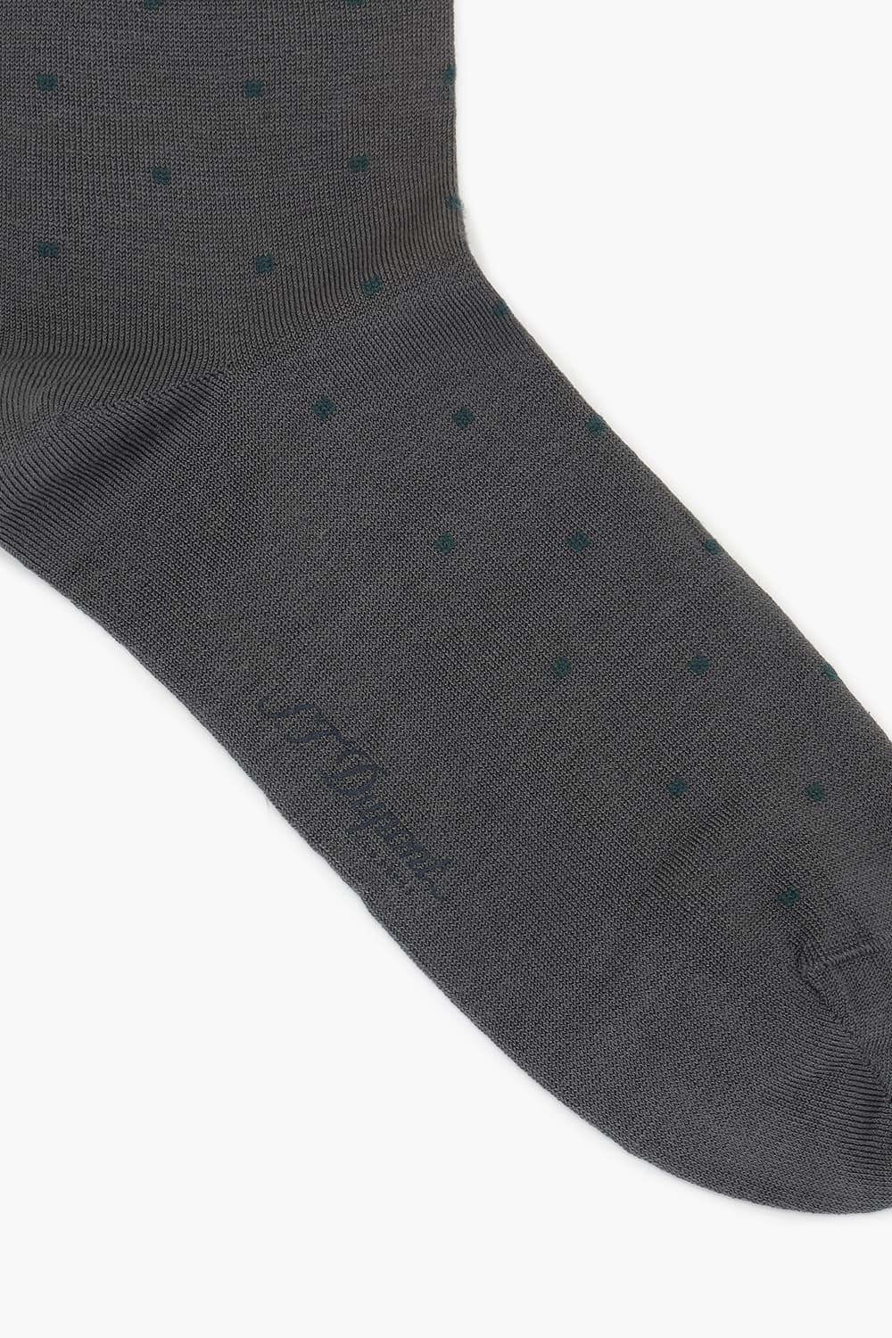 [패밀리세일] 도트 올오버 1002 장목 양말 그레이