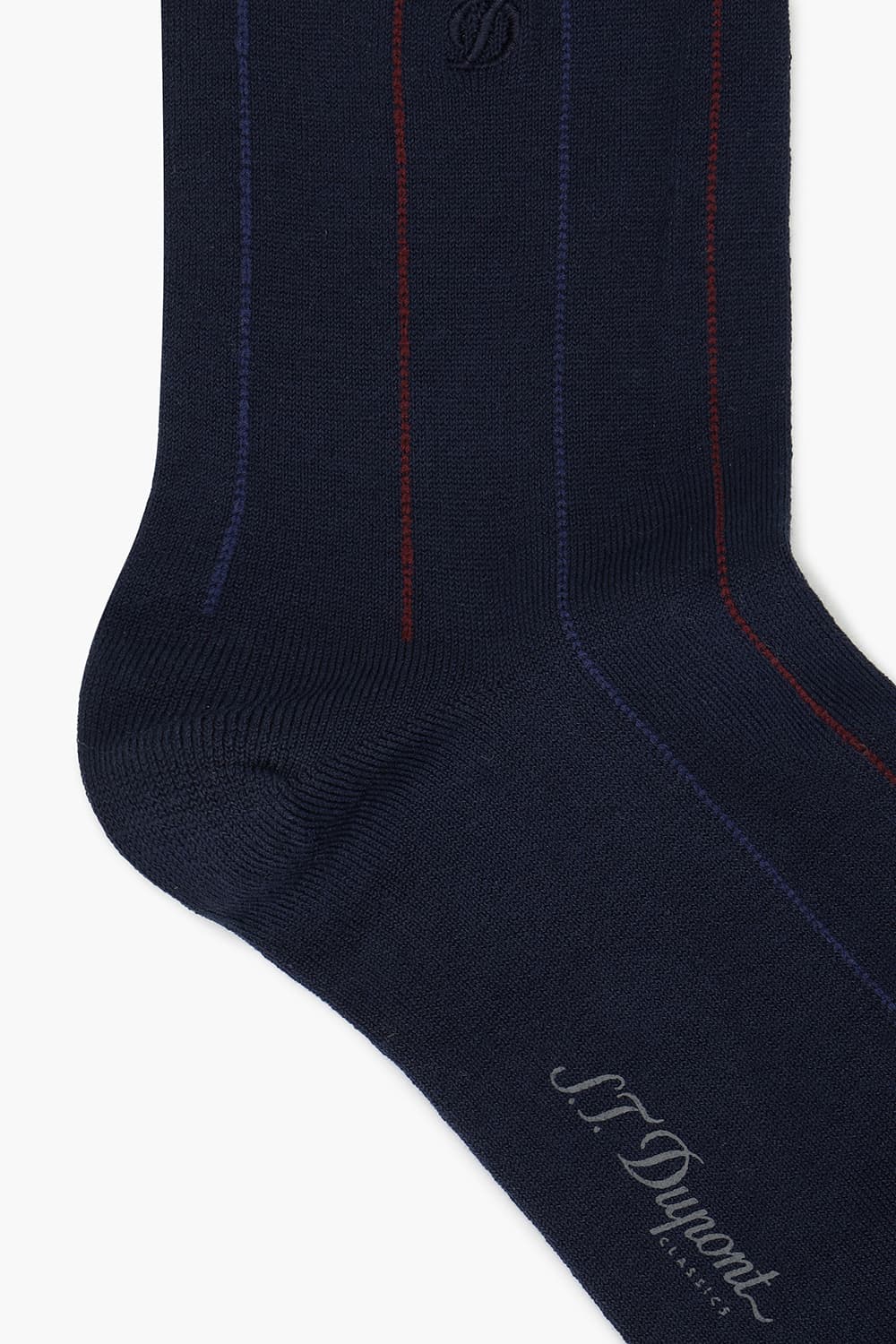 [패밀리세일] 스트라이프 실켓 1005 장목 양말 네이비