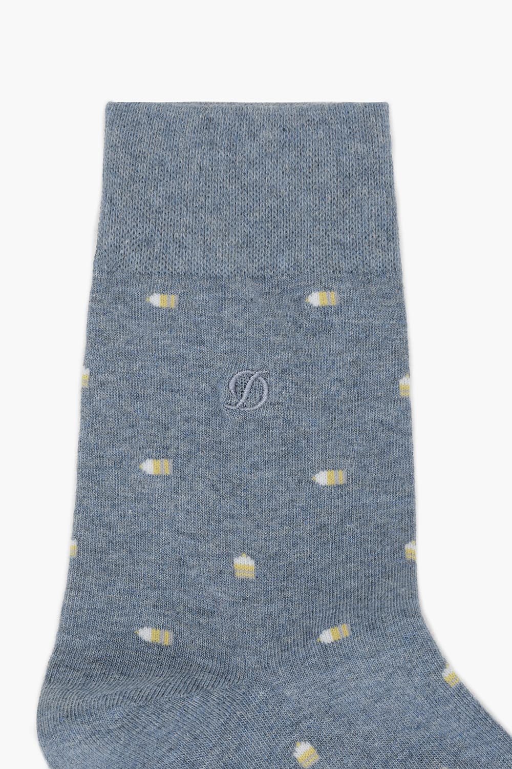 [패밀리세일] 펜슬 모티브 올오버 1301 장목 양말 블루